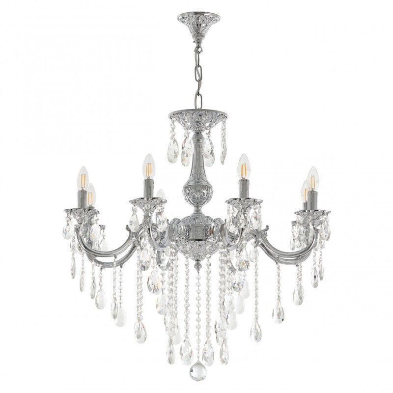 Подвесная люстра Bohemia Ivele Crystal AL7801 AL78101/8/250 B Ni