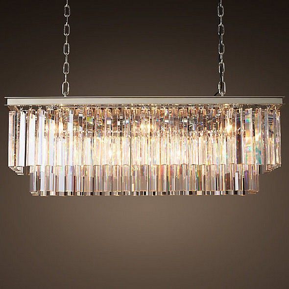 Подвесная люстра Imperiumloft Rh 1920S Odeon Clear Glass Fringe 155093-22