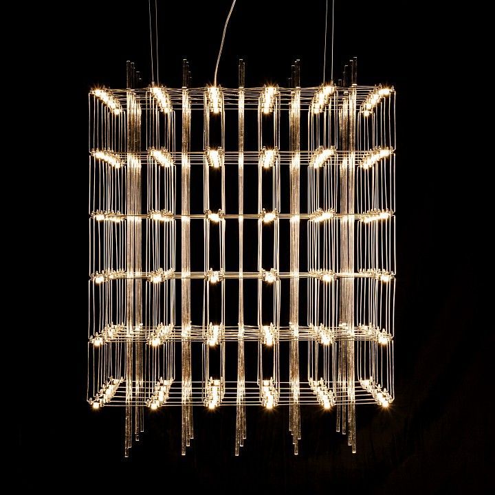 Подвесная люстра O-LUCE Cosmic Glass ячейка 15*15 см 1094011-6
