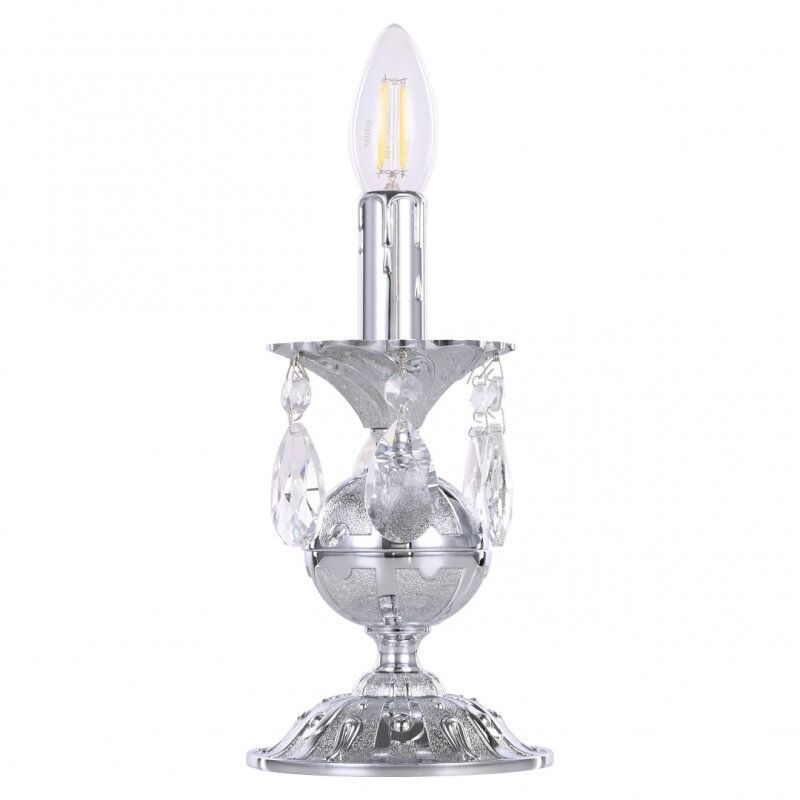 Настольная лампа декоративная Bohemia Ivele Crystal AL77 AL77500L/1-23 Ni