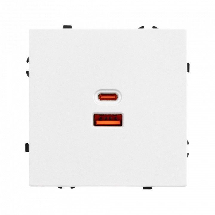 Розетка 2хUSB type A и C без рамки Arlight NOBE 054316(1)