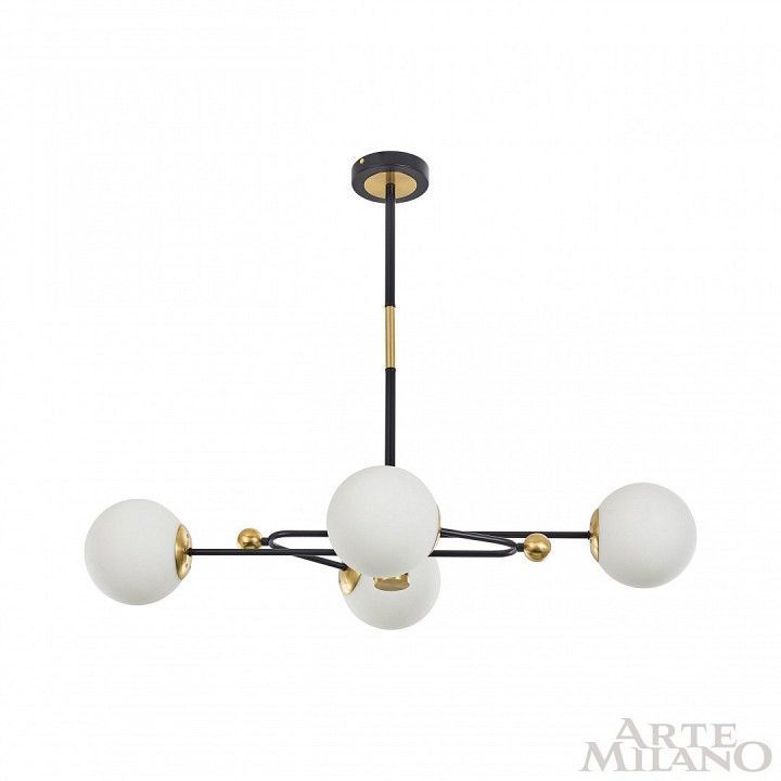 Люстра на штанге Arte Milano Neapolis-72708 272708/4 BK/GD