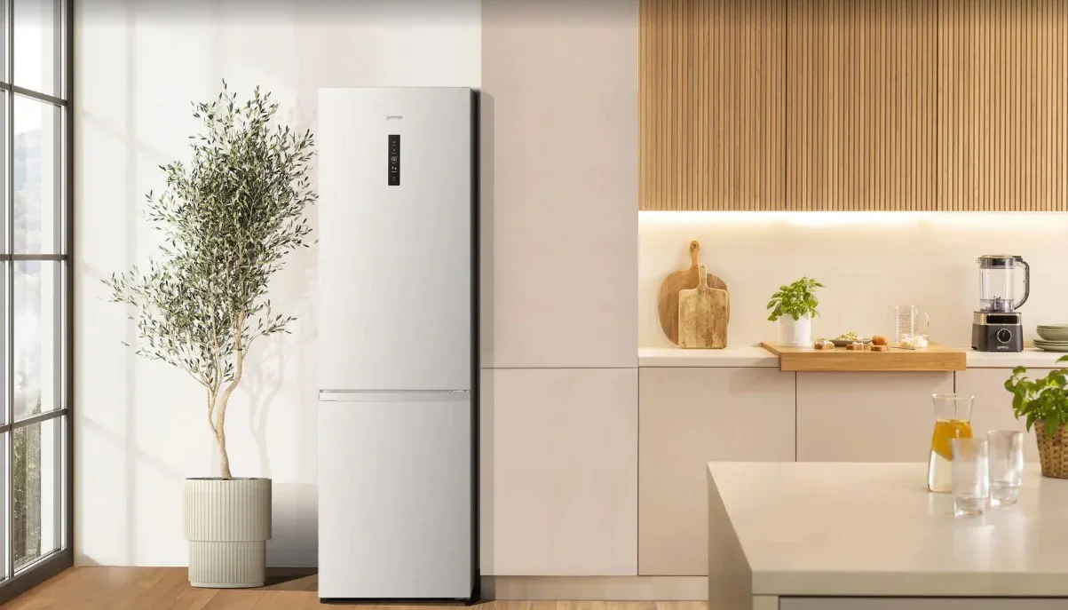 Отдельностоящий двухкамерный холодильник Gorenje NRK620161W4I
