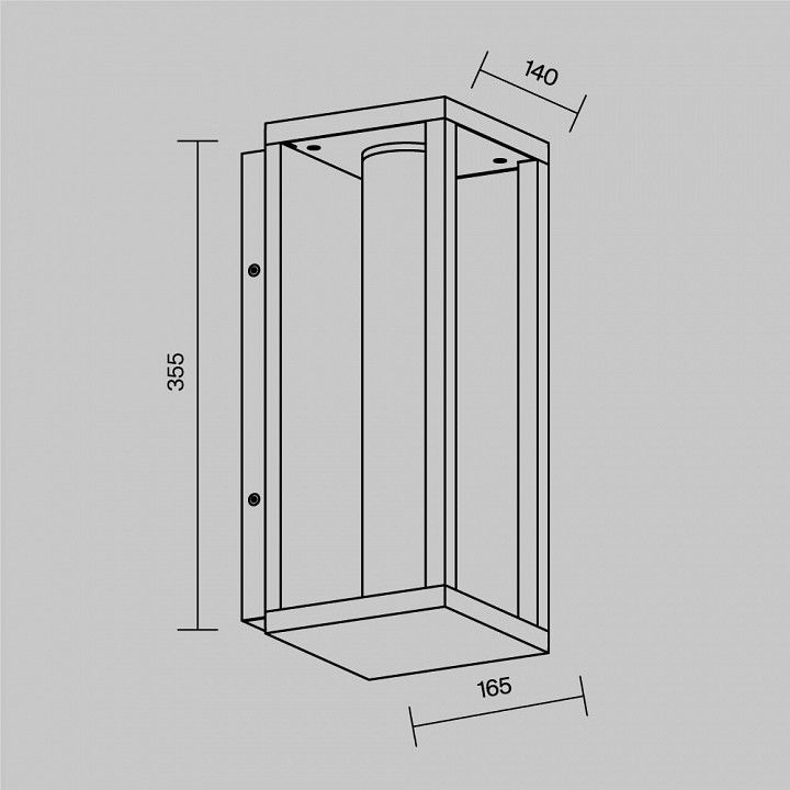 Накладной светильник Maytoni Outdoor Экспо O480WL-L12B3K