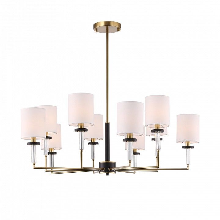 Люстра на штанге ST-Luce BLACK+BRASS SL1404.303.10