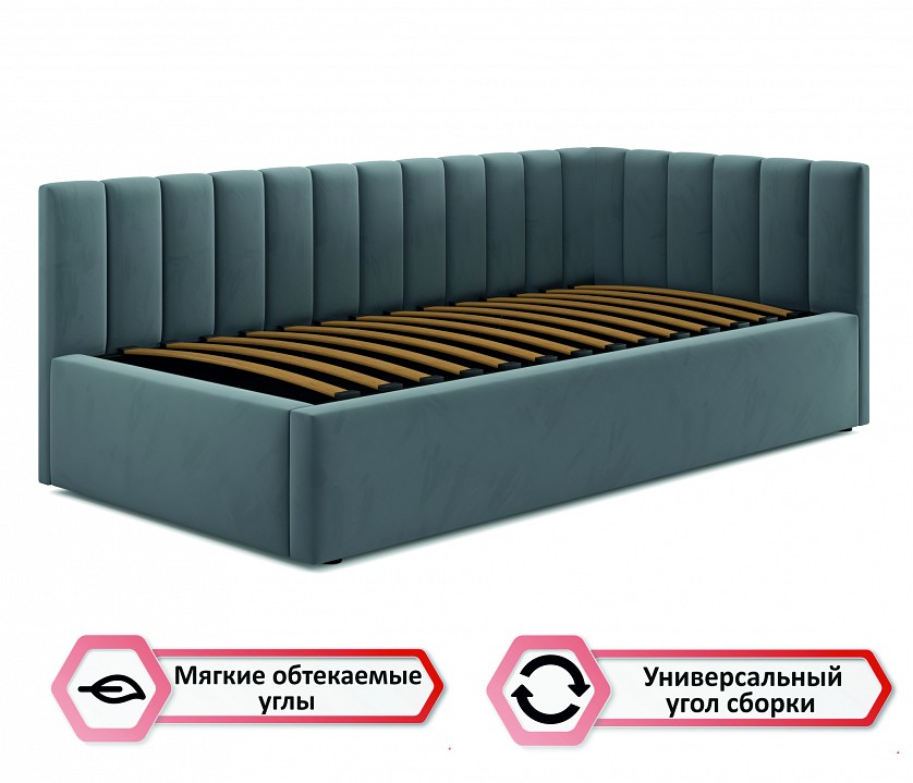 Кровать односпальная Milena 2000x900 с ПМ и матрасом АСТРА