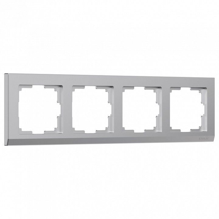 Рамка на 4 поста Werkel Stark (серебряный) W0041806
