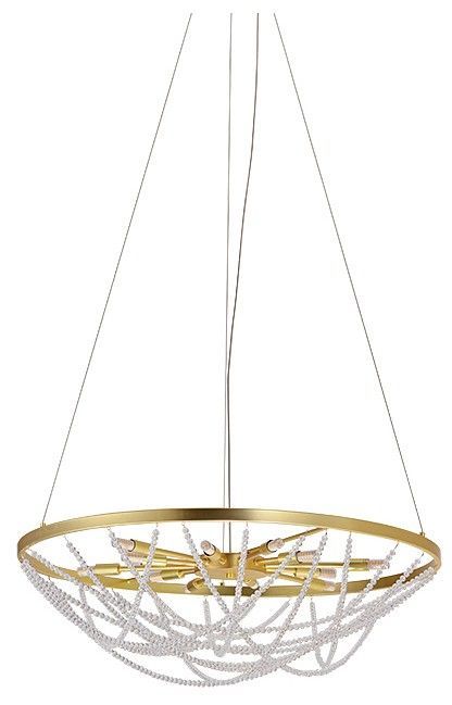 Подвесная люстра Newport ЭЛЬВИРА 8650/70 C mat.gold