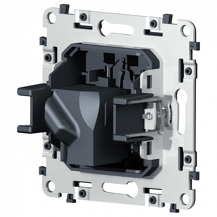 Механизм розетки телефонной RJ-11 со шторкам Ambrella Volt QUANT VM185