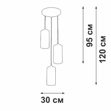 Подвесной светильник Vitaluce V2732 V2732/3S
