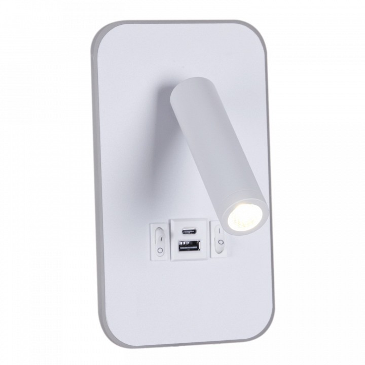 Бра Reluce 86204 86204-9.2-001KT LED12W+USB WT