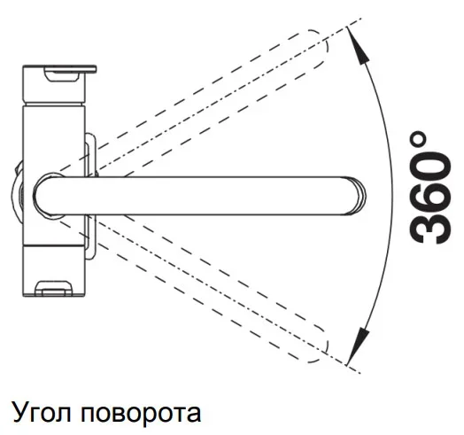 Смеситель Blanco TRIMA нержавеющая сталь 525820
