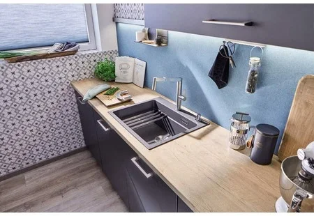 Мойка Blanco Etagon 6 антрацит клапан-автомат InFino 524539