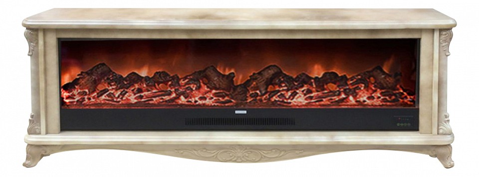 Комплект из электрокамина напольного и портала (155x35x63.1 см) Версаль царга Premier S130 ВЕЦМ00014