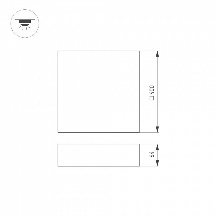 Накладной светильник Arlight QUADRO 041028