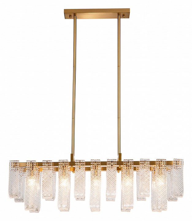 Люстра на штанге Indigo Brina 12027/10PL Brass