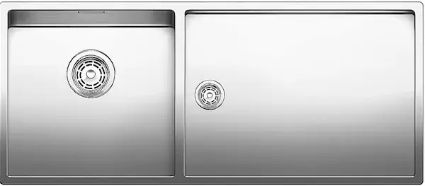 Мойка Blanco Claron 400/550-T-U чаша слева нержавеющая сталь