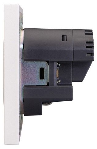 Розетка с заземлением и со шторкой и 2хUSB, без рамки Kranz STRONG KR-78-0704-4