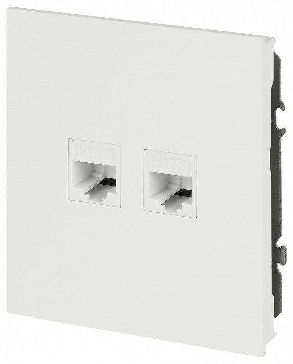 Розетка двойная Ethernet RJ-45 без рамки Эра Arktik Б0070491
