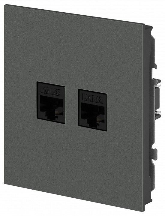 Розетка двойная Ethernet RJ-45 без рамки Эра Arktik Б0070489