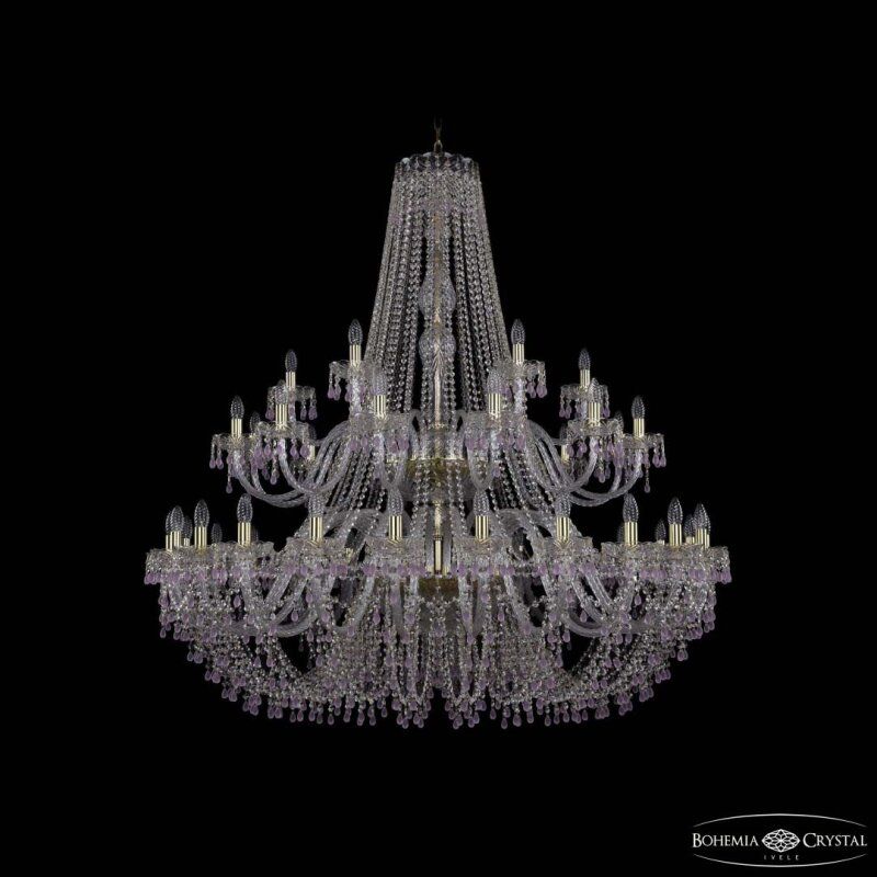 Подвесная люстра Bohemia Ivele Crystal 1410 1410/24+12+6/530/2d G V7010