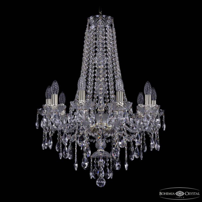 Подвесная люстра Bohemia Ivele Crystal 1415 1415/10/200/h-75 G