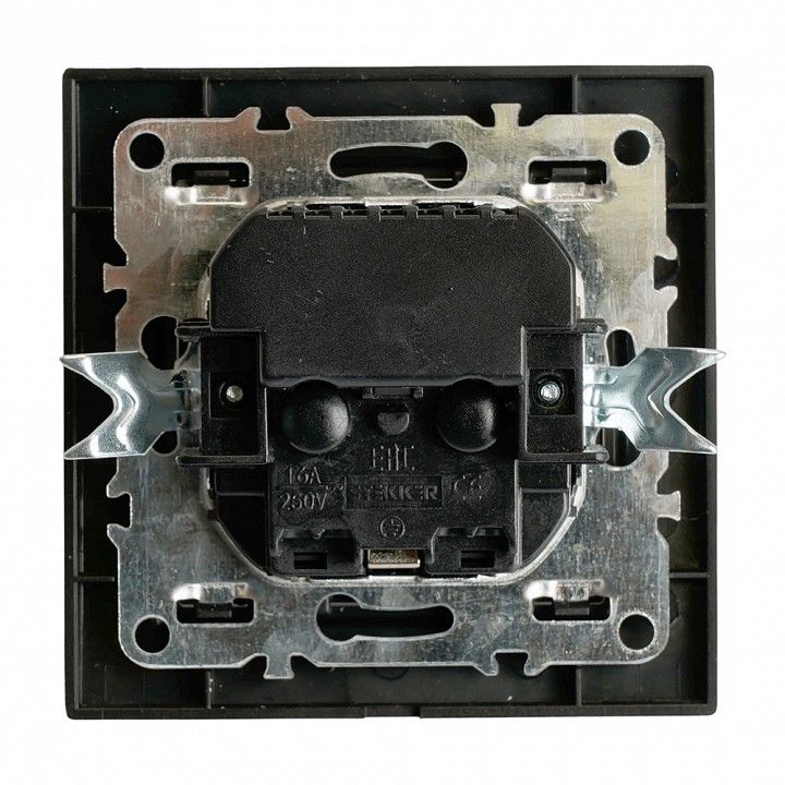 Розетка с заземлением и 2хUSB type A и C, без рамки Stekker Эрна 50078