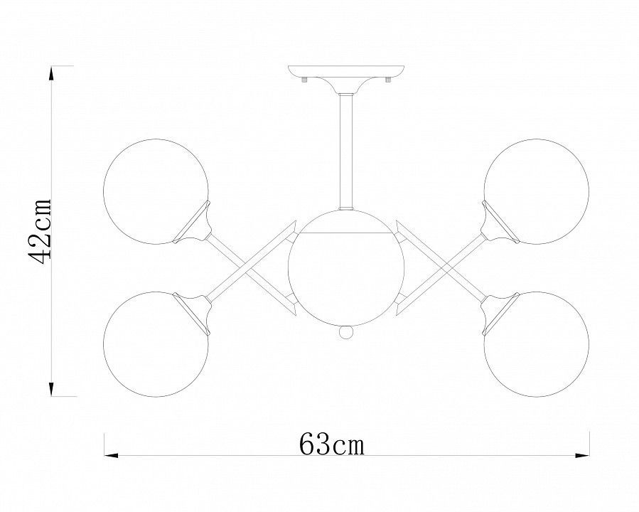 Люстра на штанге Arte Lamp Fobos A2704PL-9SG