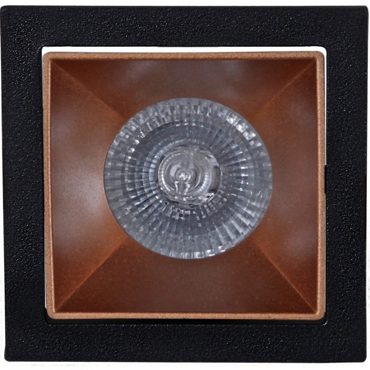 Встраиваемый светильник Reluce  16086-9.0-001PT MR16 BK+ROSE GD