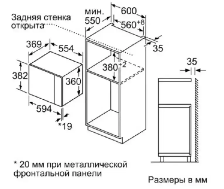 Встраиваемая микроволновая печь Neff HLAWD53W0