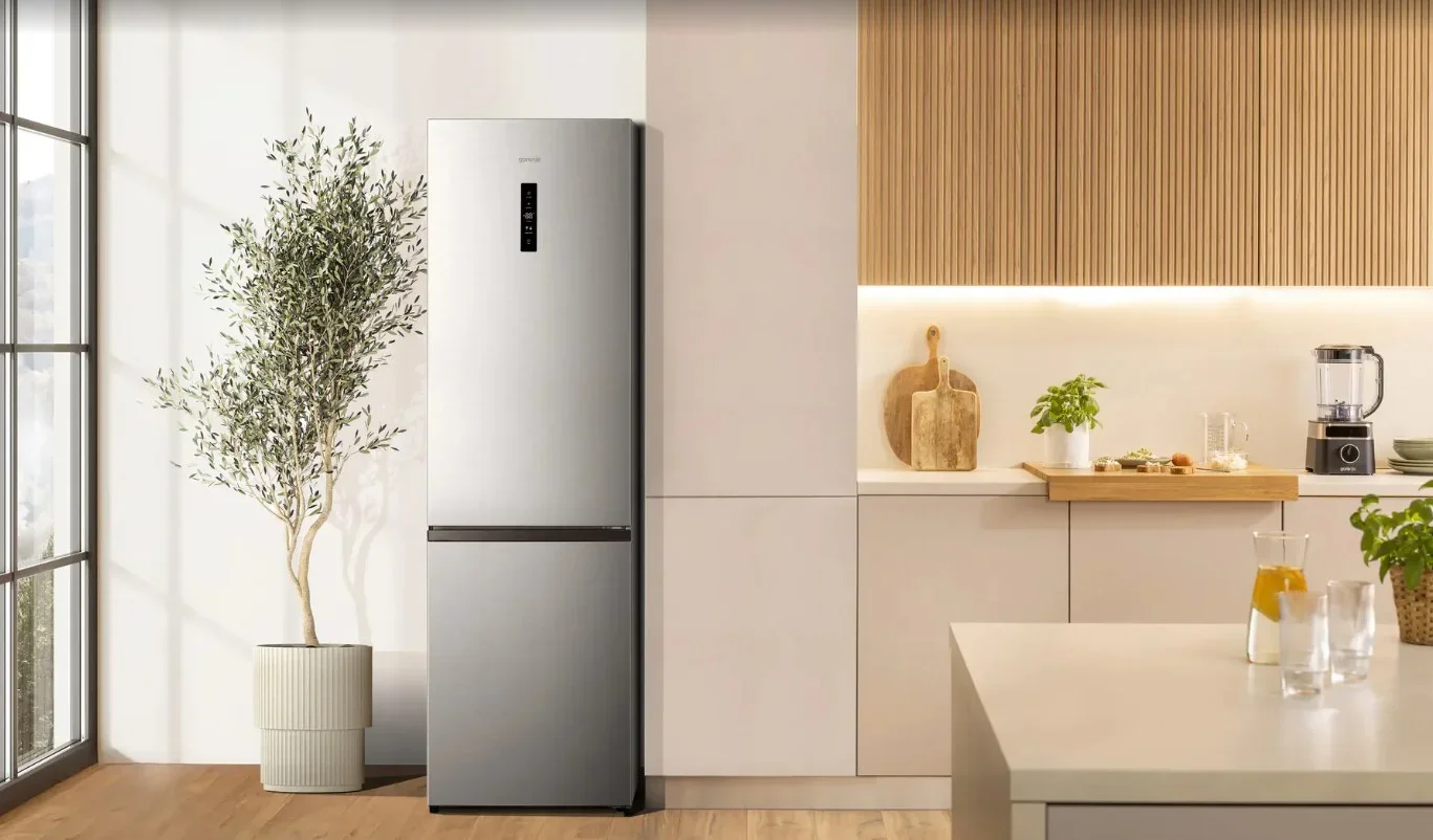 Отдельностоящий двухкамерный холодильник Gorenje NRK620161X4I
