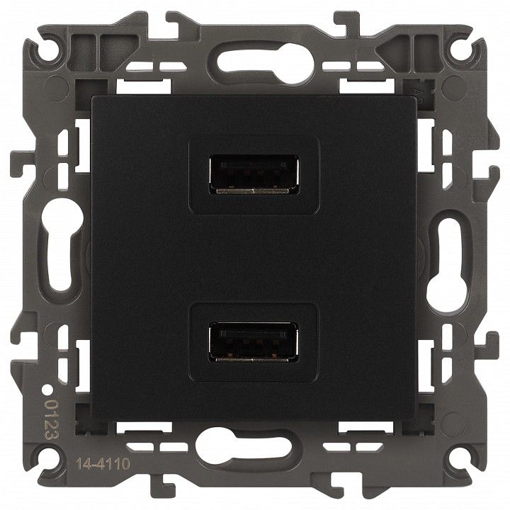Розетка 2хUSB type A без рамки Эра Эра Elegance 14-4110-05