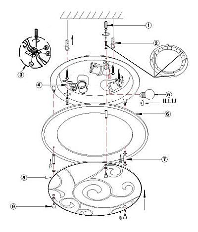 Накладной светильник Globo Kristjana 48060-3