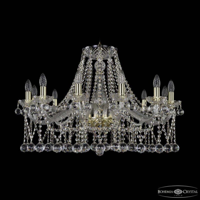 Подвесная люстра Bohemia Ivele Crystal 1413 1413/12/300 G Balls