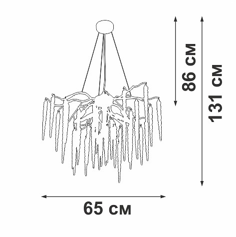 Подвесная люстра Vitaluce V2875 V2875-8/7S