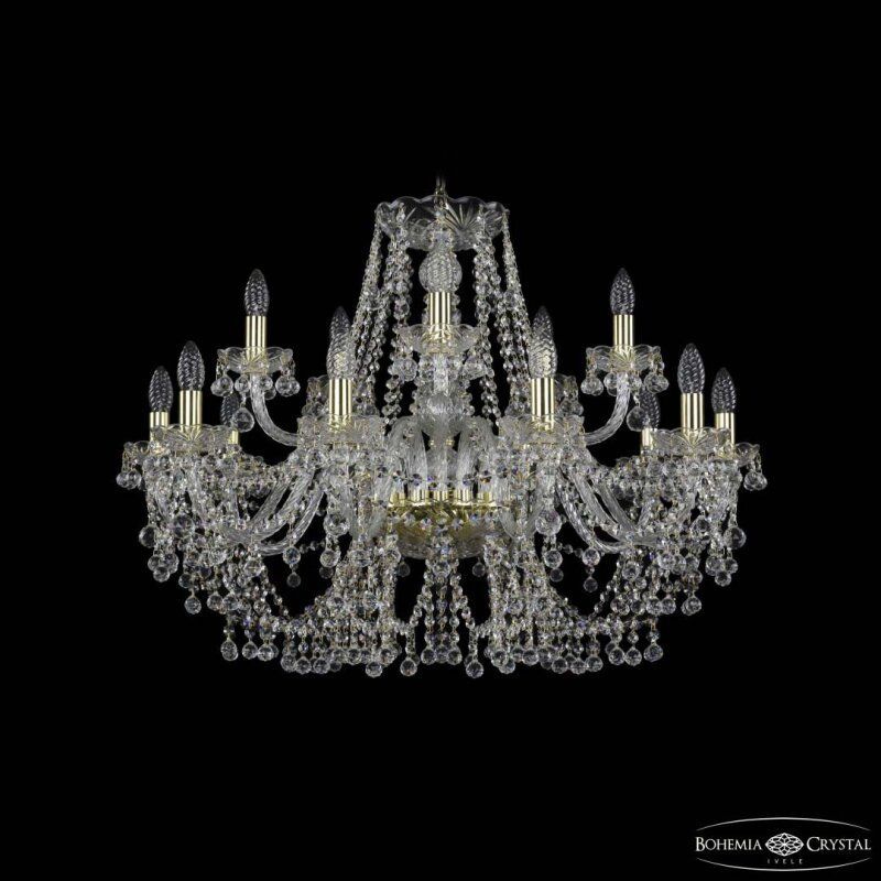 Подвесная люстра Bohemia Ivele Crystal 1409 1409/10+5/300 G