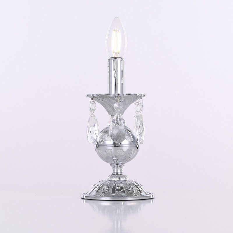 Настольная лампа декоративная Bohemia Ivele Crystal AL77 AL77500L/1-23 Ni