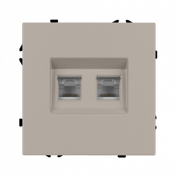 Розетка двойная Ethernet RJ-45 без рамки Arlight NOBE 059450(1)