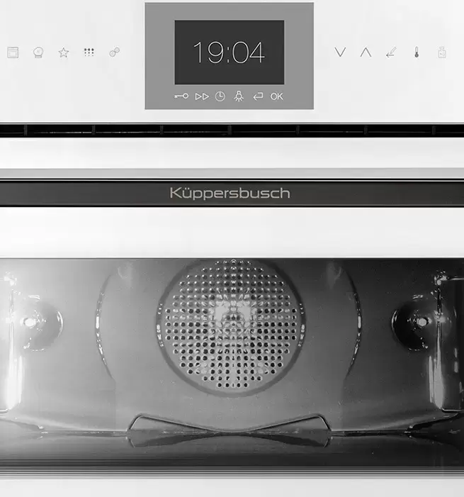 Компактный духовой шкаф с паром Kuppersbusch CBD 6550.0 W2 Black Chrome