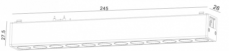 Накладной светильник SWG PRO SLIM DL-SLIM-DRBL-12-CCT