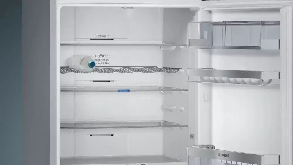 Отдельностоящий холодильник с нижней морозильной камерой SIEMENS KG49NSW2AR