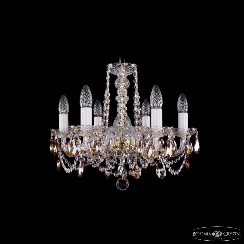 Подвесная люстра Bohemia Ivele Crystal 1402 1402/6/160 G K721