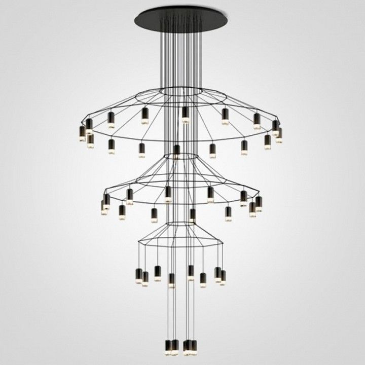 Подвесная люстра Imperiumloft Vibia Wireflow 40.1639-0