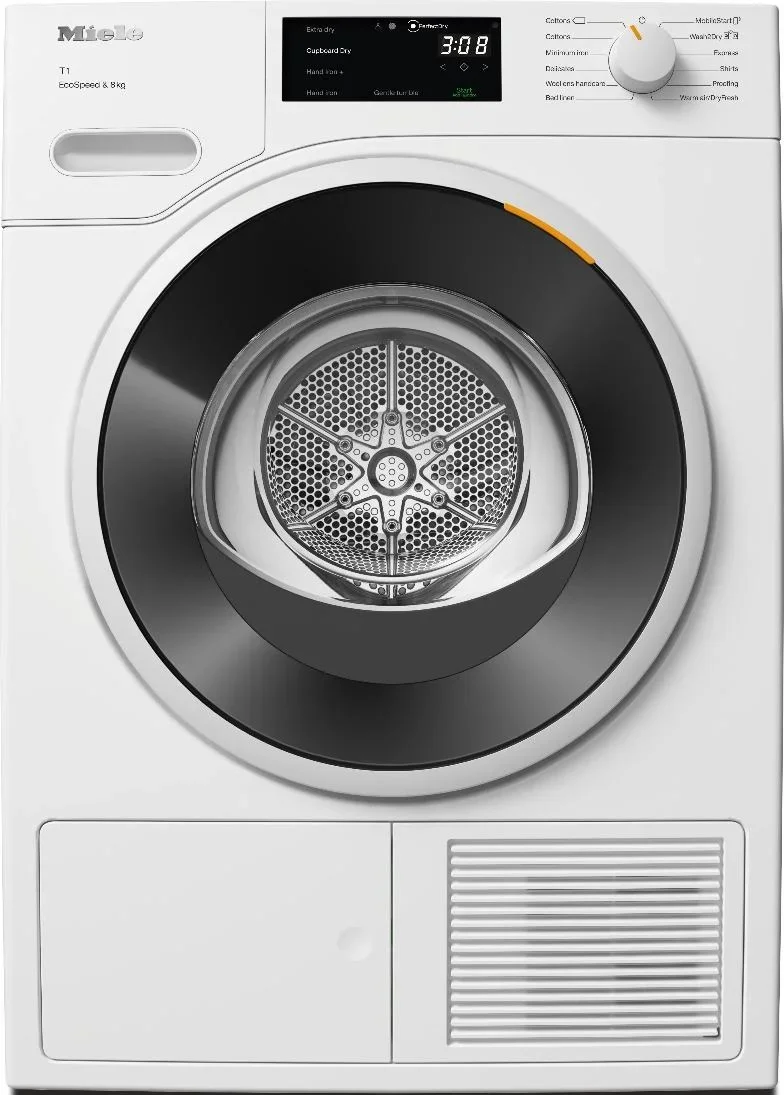 Сушильная машина Miele TWC640WP на английском языке