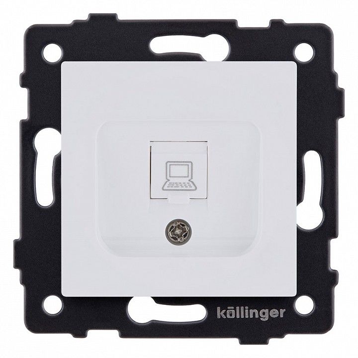 Розетка Ethernet RJ-45 без рамки Kollinger  REA-018WM