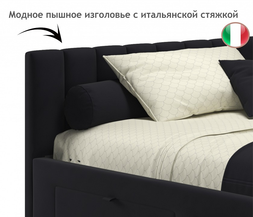 Кровать полутораспальная Milena 2000x1200