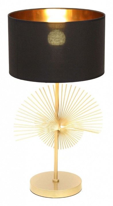 Настольная лампа декоративная LUMINA DECO Fabi LDT 5534 GD+BK