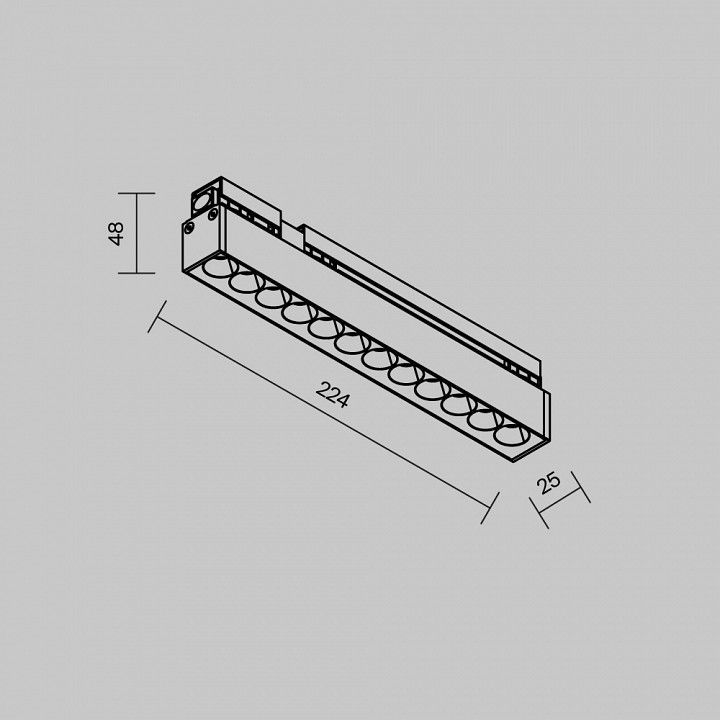 Накладной светильник Maytoni Outdoor Points O-TR02-2-S-12WB3K