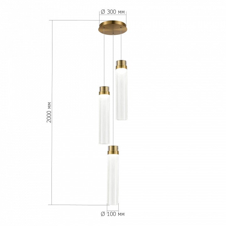 Подвесной светильник ST-Luce Champagne SL6236.303.03