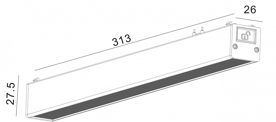 Накладной светильник SWG PRO SLIM DL-SLIM-DFBL-12-CCT